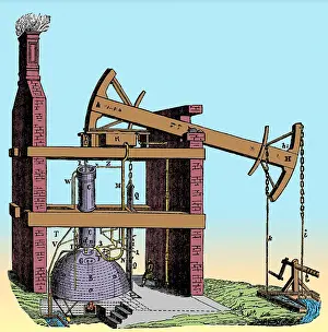 Newcomen: Newcomen Steam Engine, 18th Century