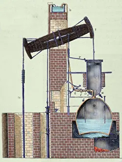 Mechanical: Newcomen steam engine invented by Thomas Newcomen in 1712