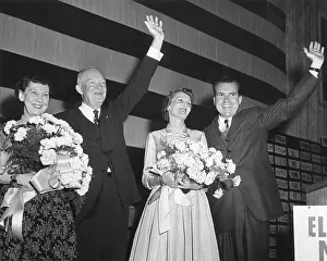 Rs6wnlcgr: Newly re-elected President Dwight Eisenhower and