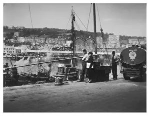 Harbourside: NEWLYN CORNWALL 1939