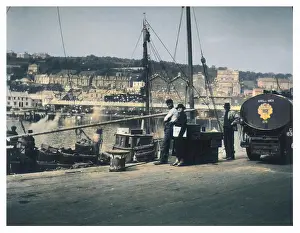 Harbourside: NEWLYN CORNWALL 1939