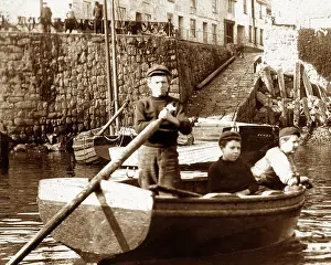 Newlyn: Newlyn Harbour, Cornwall, Victorian period