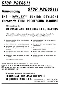 Lawley: Newman & Guardia LAWLEY Automatic Film Processing Machine