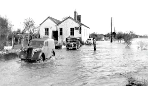 Newnham: Newnham, the Flood c1950