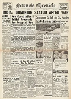 Yelets: News Chronicle British Commando Raid Docks at St.Nazaire