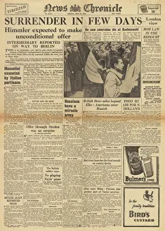 Petacci: News Chronicle front page German surrender expected