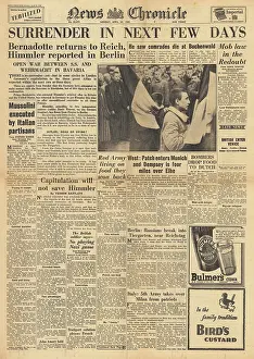 Petacci: News Chronicle front page German surrender expected