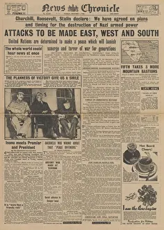 Camino: News Chronicle front page Tehran Conference
