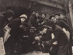 Craps: Newsboys playing a dice game, from original ?