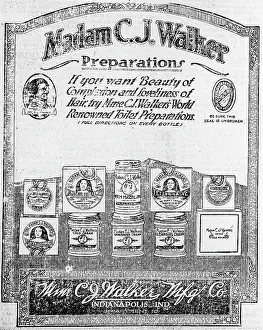 Tubman: Newspaper ad for Madam C.J. Walker Preparations, ?
