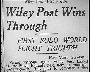 Wiley: Newspaper Article with Headline Reading - Wiley