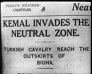 Neutral: Newspaper Headline - Kemal Invades the Neutral Zone