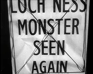 Ness: Newspaper Headline Reading - Loch Ness Monster