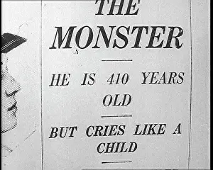 Cries: Newspaper Headline Reading - The Monster