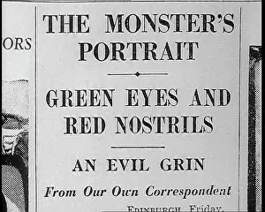 Grin: Newspaper Headline Reading - The Monster's