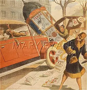 Terribly: NEWSPAPER KIOSK DAMAGED