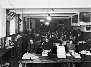 Folding: Newspaper printing house, 1928