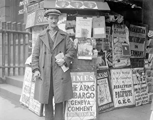 Embargo: Newspaper Seller 1933