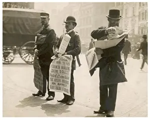 Newsmen: NEWSPAPER SELLERS/1892