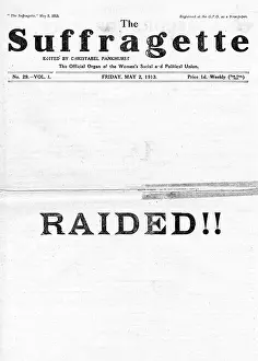 Raided: NEWSPAPER/SUFFRAGETTE