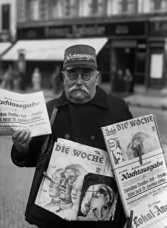 Periodicals: Newspaper vendor in Berlin, 1934