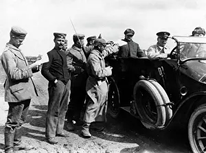 Automobil: Newspapers for German soldiers, 1914