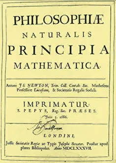 Milestone: Newton's Principia, 1687