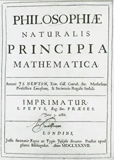1687: Newton's Principia, Title Page