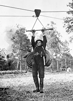 Northwood: NFS firefighter at a training camp, WW2