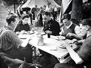 Northwood: NFS firefighters at a training camp, WW2