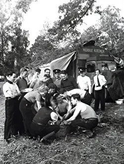 Northwood: NFS firefighters at a training camp, WW2