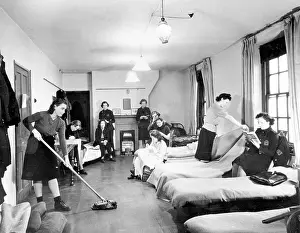 Dormitories: NFS firewomen at work, rest and play, WW2
