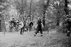Preparedness: NFS (London Region) assault course training exercises, WW2