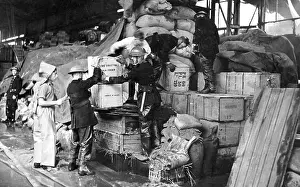 Hertford: NFS (Salvage Corps) working at a fire, WW2