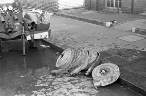 Coupling: NFS training/instructional photo, the use of hose, WW2