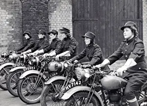 NFS women in dispatch rider training, WW2