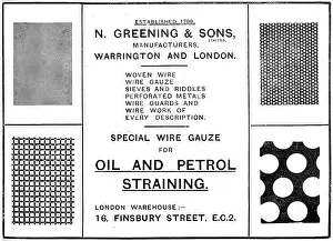 Strainers: N.Greening & Sons. Manufacturers
