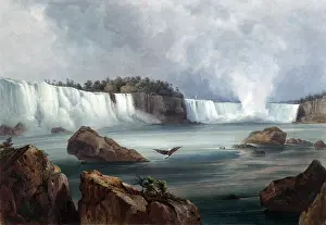 Bodmer: Niagara Falls, 1830s
