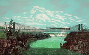 Ontario: The Niagara Falls suspension bridge