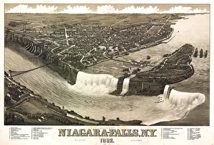Niagra: Niagara Falls Tourist Map, 1882