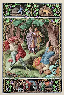 Chant: Nibelungenlied. 13th century. First part. Chant XVI. Siegfri