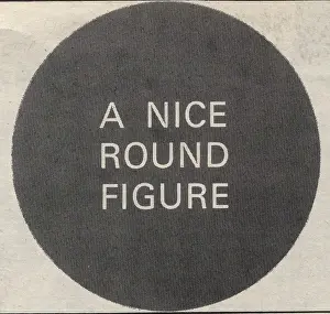 Digest: A Nice Round Figure - font and graphic from Monthly Digest