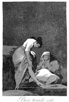 Stretched: It is nicely stretched Artist: Francisco Goya