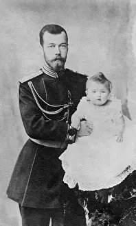 Apparent: Nicholas II with his son Alexei, 1905