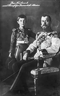 Successor: Nicholas II and his son Alexei, 1913