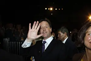 Winken: Nick Clegg MP