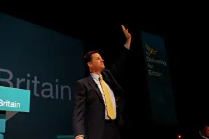 Winken: Nick Clegg MP