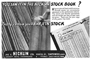 Smethwick: Nicklin & Co. Smethwick. Aeroplane Steel Sheets