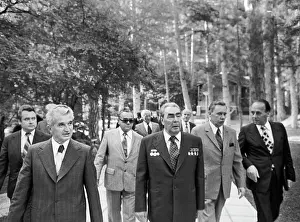 Nicolae Ceausescu visits the USSR