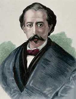 Americana: Nicolas Diaz de Benjumea (1820-1884). Spanish writer. Portra